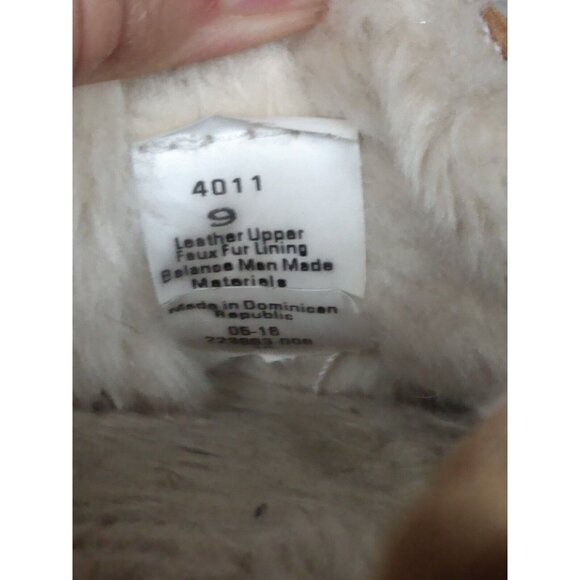 Minnetonka Moccasin Cally Slippers Women's Sz 9 Brown Suede Pile Lined Cozy Warm - Picture 8 of 9